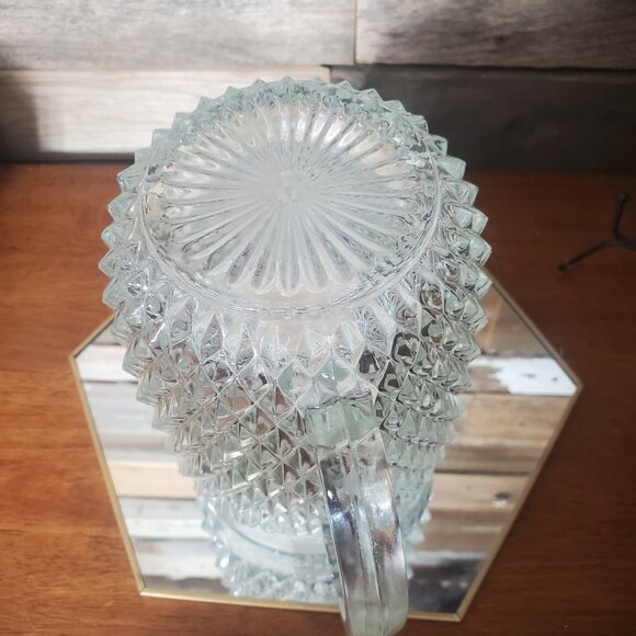 Diamond Point by Indiana Glass Water/Iced Tea Pitcher - 64oz - Vintage - Picture 6 of 6
